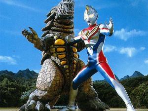 Ultraman Dyna fights Grossyna (Photo courtesy of http://ultra.wikia.com)
